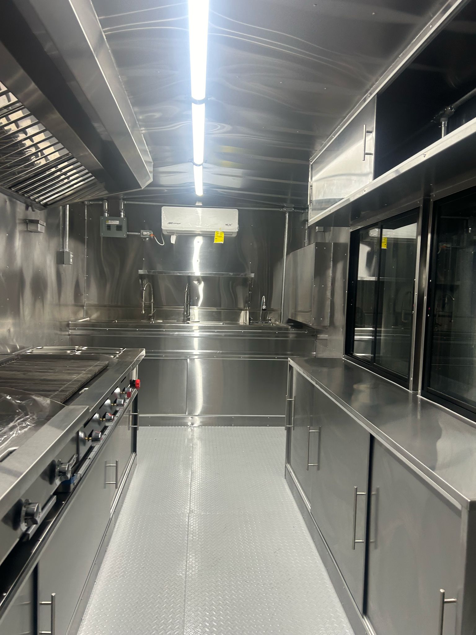a kitchen with stainless steel appliances
